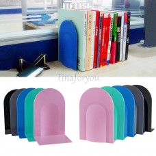 L-Shaped Anti-skid Metal Bookend Shelf Book Case Holder Home Office Stationery   232748268216